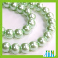 Blue color fake pearls glass round beads for jewelry making